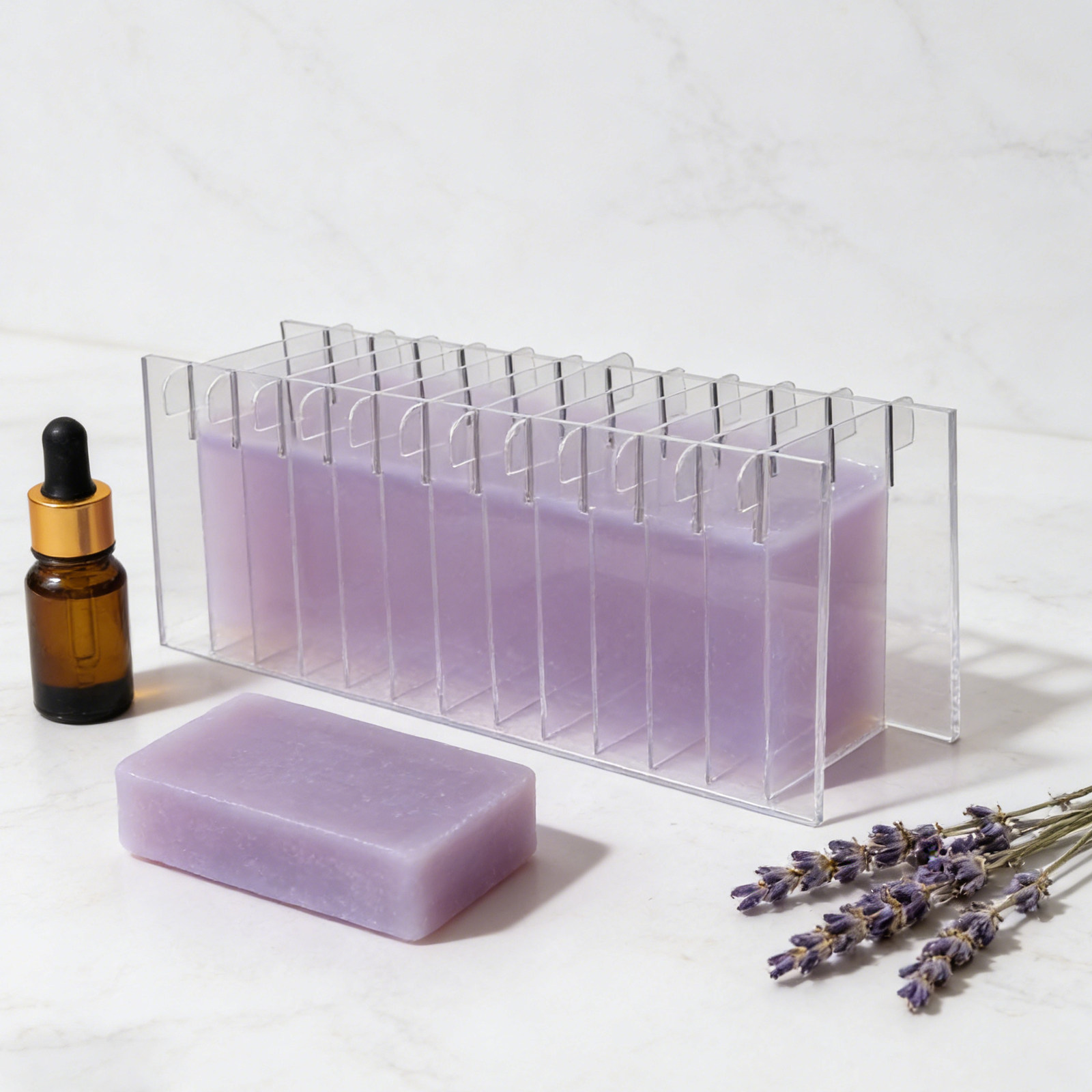 Acryl-Seifenteiler für Silikon – Soap Making Kit For Beginners Bewertung und Preis