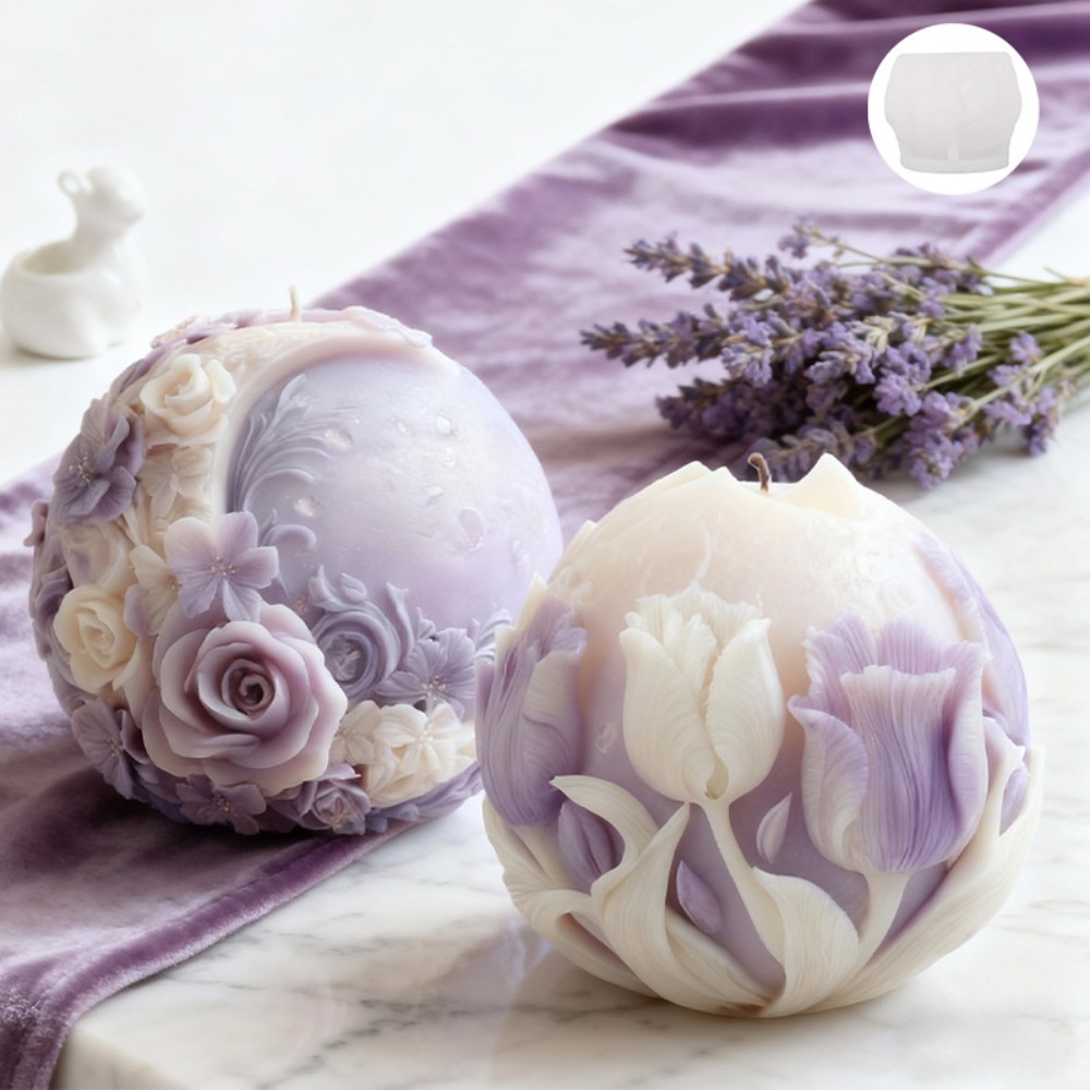 Mond-Rosen-Tulpen-Kugel-Kerzen – Soap Making Gifts Bewertung und Preis
