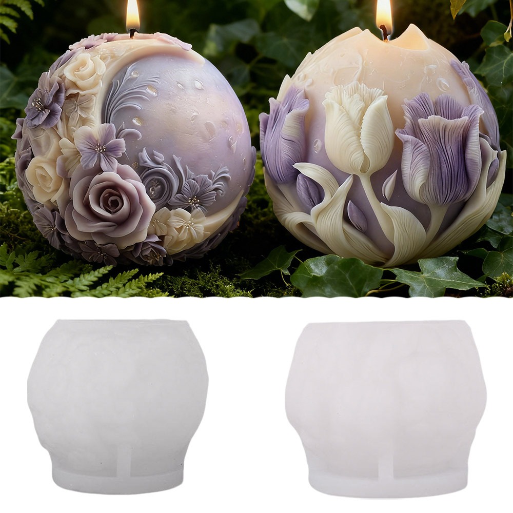 Mond-Rosen-Tulpen-Kugel-Kerzen – Soap Making Gifts Bewertung und Preis